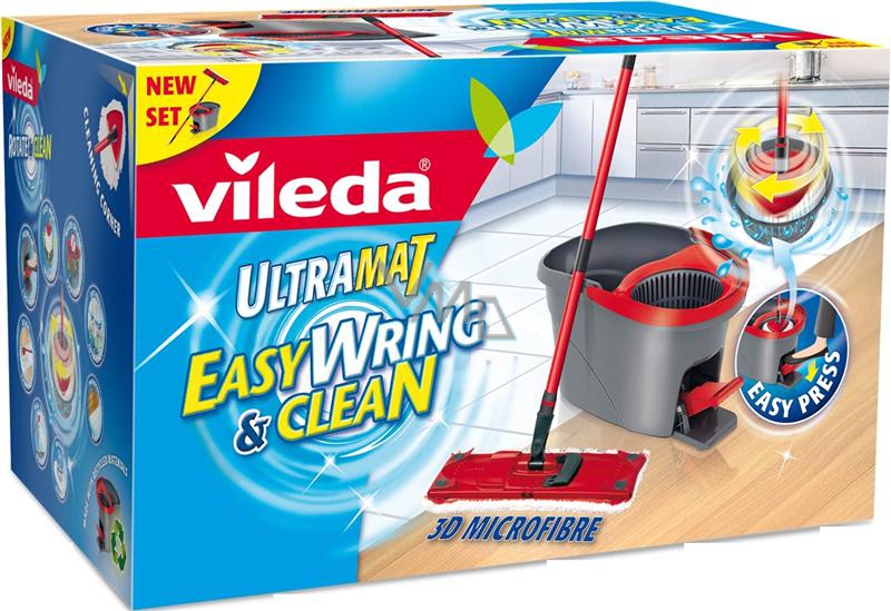 Vileda Easy Wring Ultramat Flat Mop Set Vmd Parfumerie