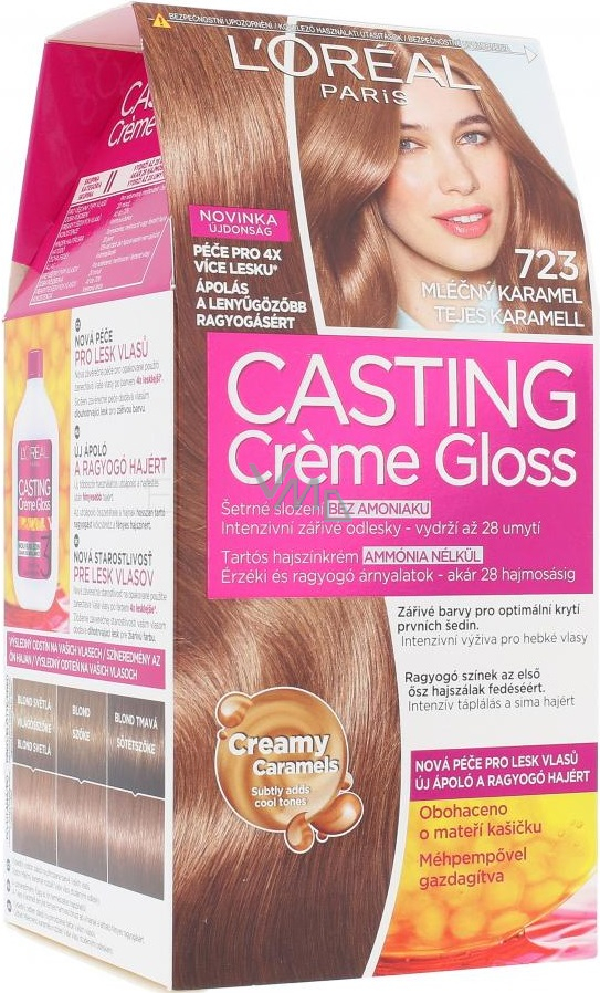 Loreal Casting Creme Gloss Hair Color 723 Milk Caramel - VMD parfumerie -  drogerie