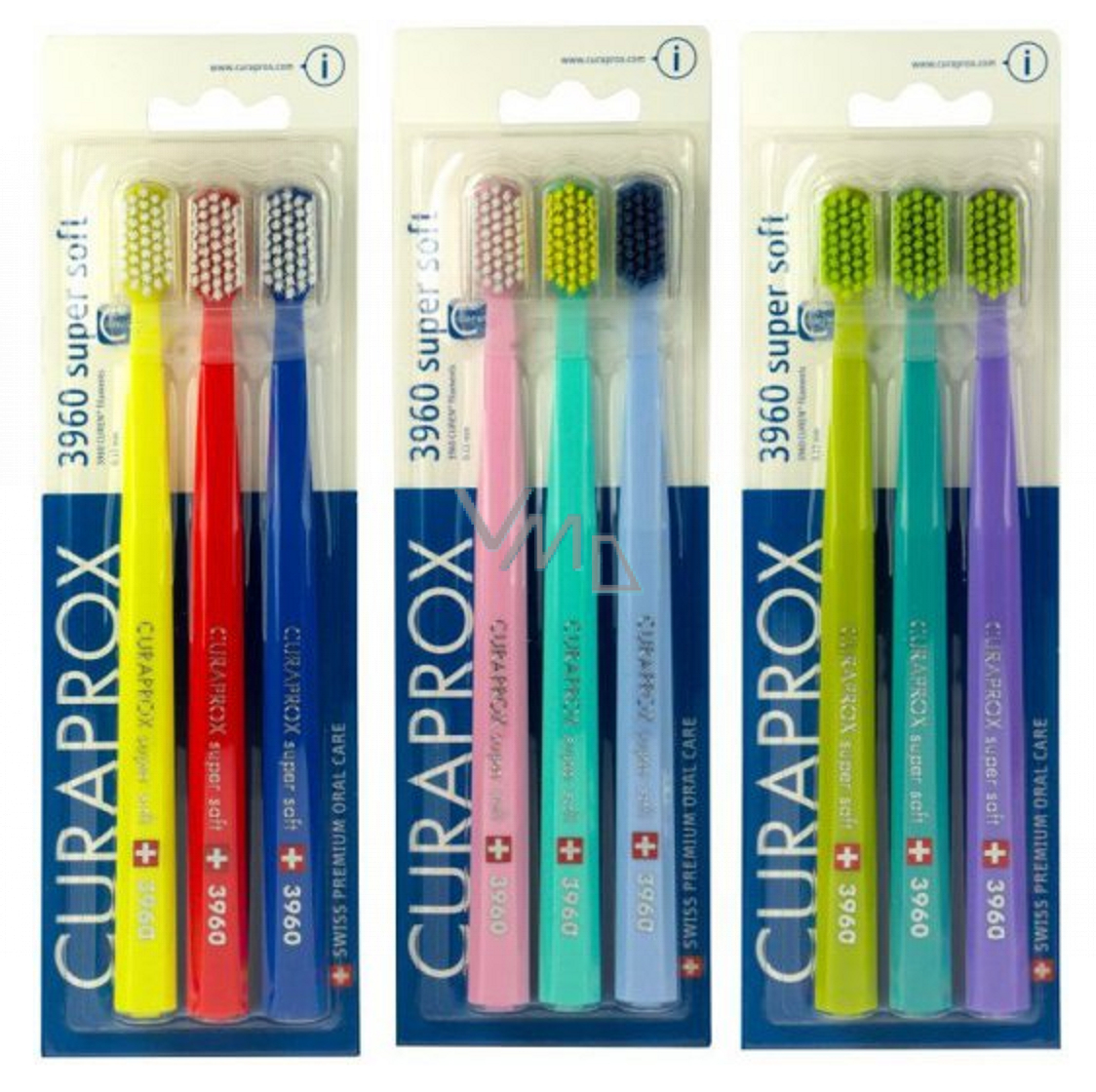 Curaprox CS 3960 Sensitive Super Soft Very Fine Hardness Toothbrush 3  pieces - VMD parfumerie - drogerie