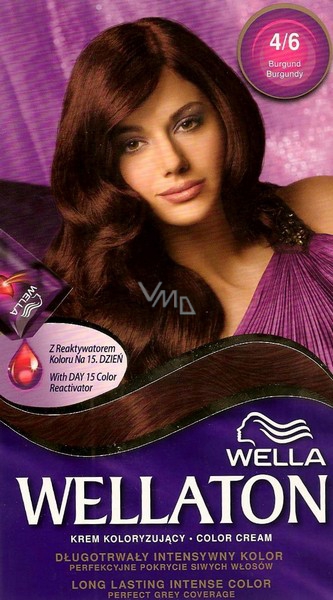 Wella Wellaton cream hair color 4/6 Burgundy red - VMD parfumerie - drogerie