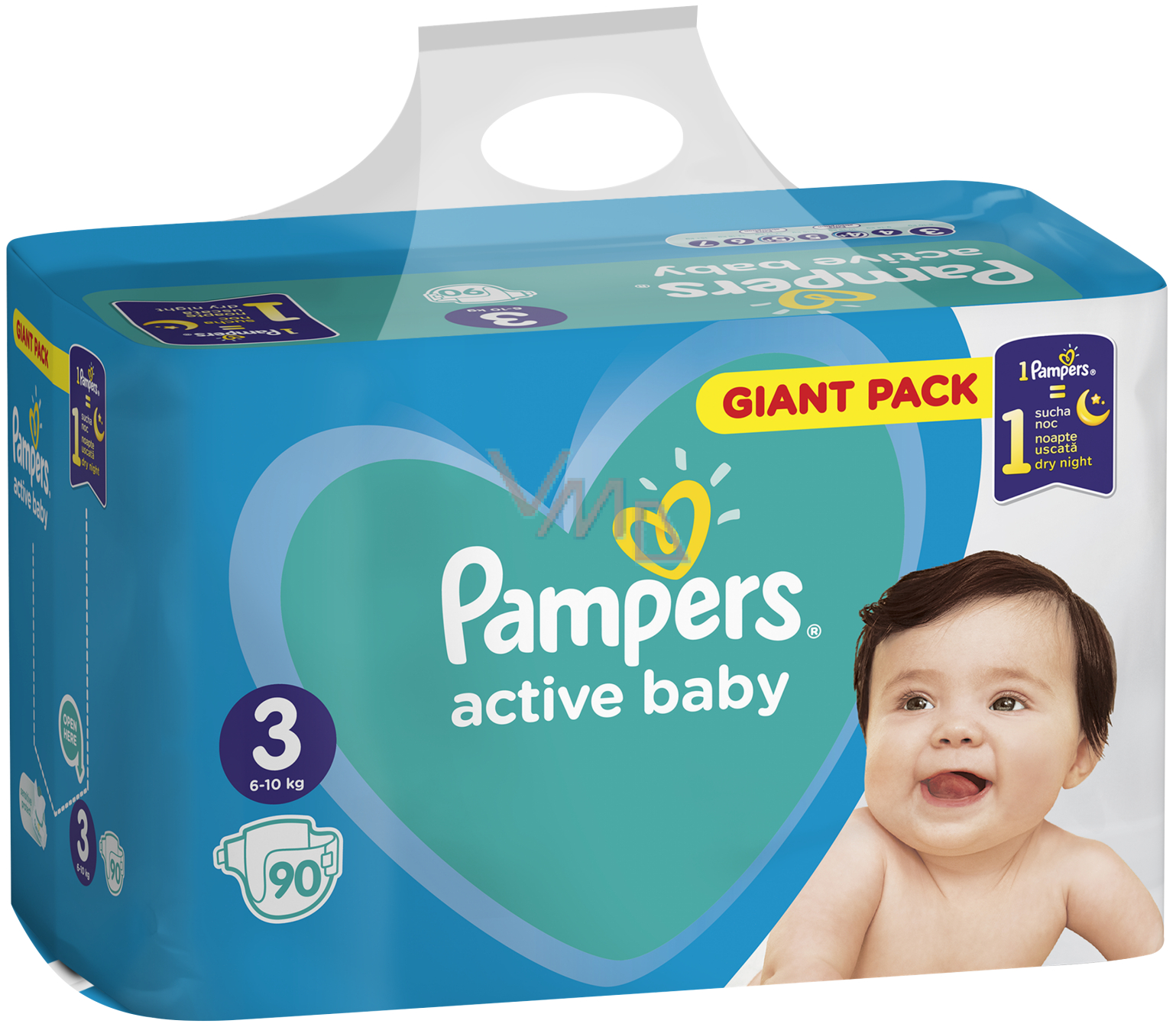 Pampers Active Baby Giant Pack 3 Midi 6-10 kg diaper panties 90 pieces - VMD parfumerie -