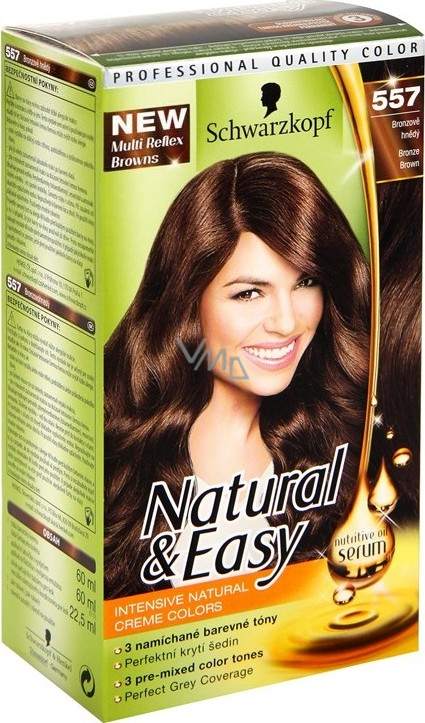 Schwarzkopf Natural & Easy hair color 557 Bronze brown - VMD parfumerie -  drogerie