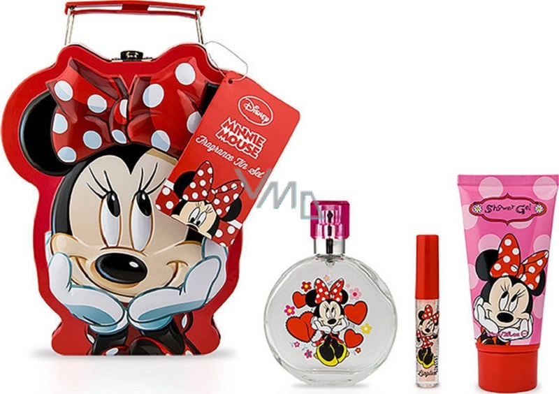 Disney Minnie Mouse eau de toilette for girls 50 ml + shower gel 60 ml +  lip gloss 2.3 g, cosmetic set - VMD parfumerie - drogerie