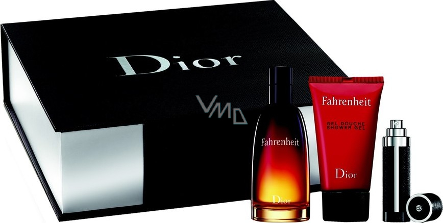 Christian Dior Fahrenheit EdT 100 ml Eau de Toilette 3 ml Parfumed Water 50 ml shower gel gift set VMD parfumerie drogerie