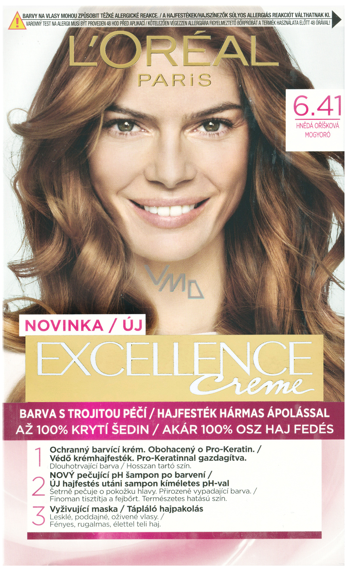 Loreal Paris Excellence Creme hair color  Hazel brown - VMD parfumerie  - drogerie