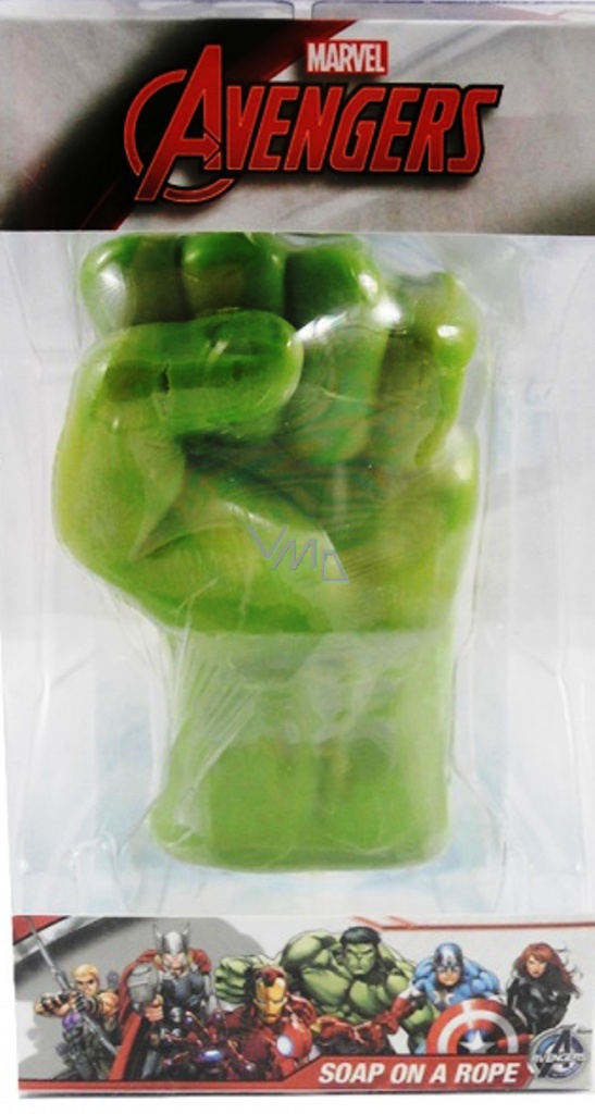 Marvel Avengers 3D toilet soap with string for children 180 g - VMD  parfumerie - drogerie