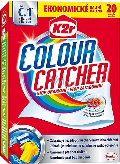 K2r Color Catcher Stop coloring laundry napkins 20 pieces - VMD