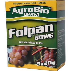 AgroBio Folpan 80 WG against vine mold in grapevine 5 x 20 g