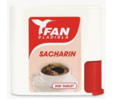 Fan Sacharin Artificial sweetener 500 tablets in 30 g dispenser