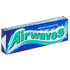 Wrigleys Airwaves Menthol & Eucalyptus gum dragees 10 pieces, 14 g