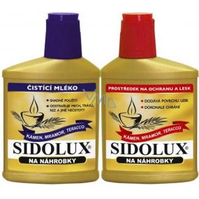 Sidolux Z for the care of tombstones cleaning cream 330 g + protective gloss for a surface of 250 m