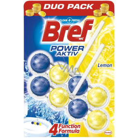 Bref Power Aktiv 4 Formula Lemon WC block 2 x 51 g, duopack