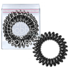 Invisibobble Power True Black Hair band black spiral 3 pieces