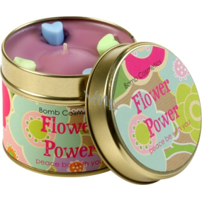 Bomb Cosmetics The power of flowers fragrant natural, handmade candle in a tin can burn for up to 35 hours