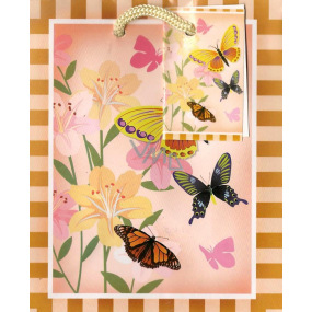 Nekupto Gift paper bag 14 x 11 x 6.5 cm Butterflies 1175 01 BS