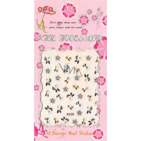 Nail Stickers 3D nail stickers 1 sheet 10100 A038