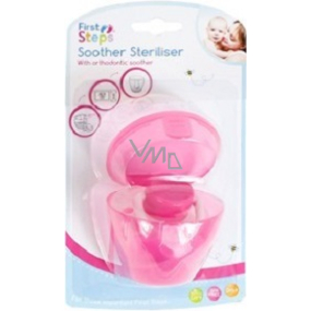 First Steps Sterilizer with orthodontic comforter pink