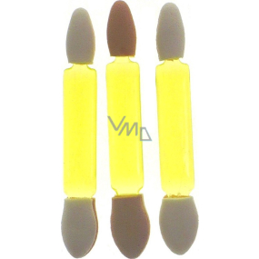 Eyeshadow applicator double sided yellow 3 pieces 80060
