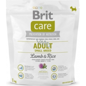 Brit Care Adult Lamb + rice super premium food for adult dogs of small breeds 1 kg