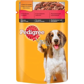 Pedigree Adult with beef in jelly pouch 100 g