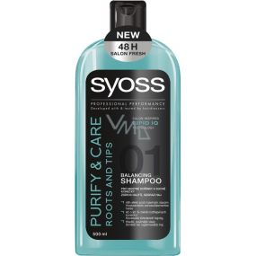 Syoss Purify & Care Roots and Tips shampoo for greasy roots and dry ends 500 ml