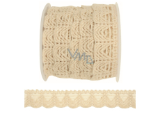 Cream lace decorative 2 m