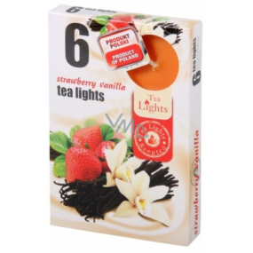 Tea Lights Strawberry and vanilla scented tea lights 6 pieces