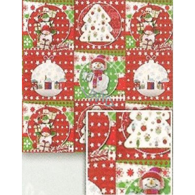Nekupto Gift wrapping paper 70 x 200 cm Christmas Tree, flask, snowman