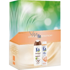 Fa Coconut Milk Shower Gel 250 ml + Dry Protect antiperspirant deodorant spray 150 ml, cosmetic set