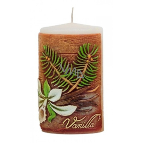 Candles Vanilla scented candle cylinder 60 x 100 mm