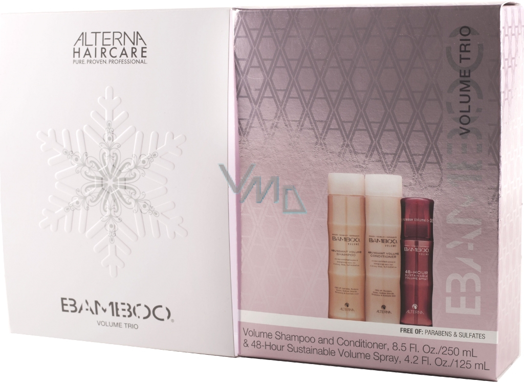 Alterna Bamboo Volume Hair Shampoo 250 Ml Conditioner 250 Ml Spray For Volume 125 Ml Gift Set Vmd Parfumerie Drogerie