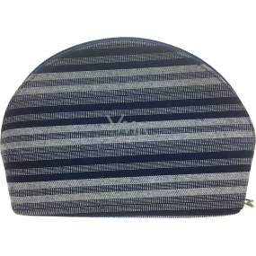 Etue Fabric dark blue-white stripe 23 x 15 x 7.5 cm 70590