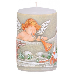 Candle Angel with trumpet scented candle cylinder 60 x 100 mm