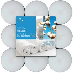 Bolsius Aromatic Cotton Fields - Cotton Plantations Scented Tea Candles 18 pieces, burning time 4 hours