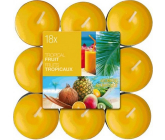 Bolsius Aromatic Tropical Fruit - Tropical fruit scented tealights 18 pieces, burning time 4 hours