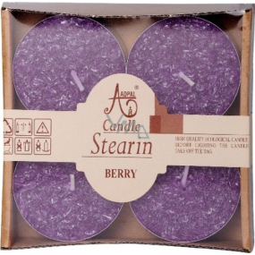 Adpal Stearin Maxi Berry - Blueberries scented tealights 4 pieces