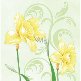 Ditipo Paper napkins 3 ply 33 x 33 cm 20 pieces Easter Daffodils