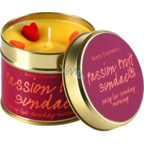 Bomb Cosmetics Passionate Fruit A fragrant natural, handmade candle in a tin can burns for up to 35 hours