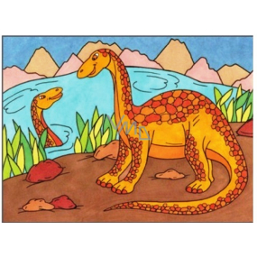 Water painting dinosaurs No.2 28 x 21 cm