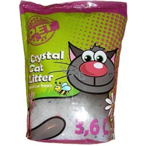 Silica Happy Cool Pet Meadow Fresh Highly absorbent ecological silicone litter with a scent for cats 3.6 l