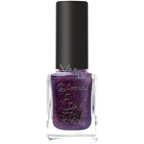 Dermacol 5 Day Stay Long-lasting nail polish 24 Royal Plum 11 ml