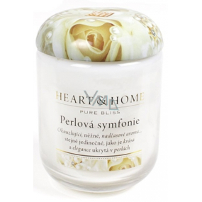 Heart & Home Pearl Symphony Soy scented candle medium burns up to 30 hours 110 g