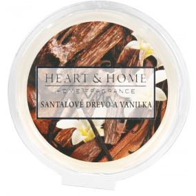 Heart & Home Sandalwood and vanilla Soy natural fragrant wax 27 g