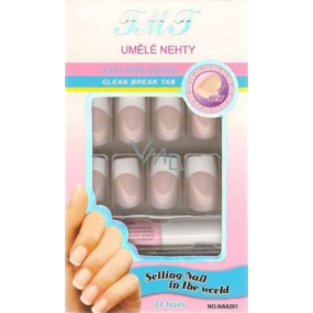 Nail Art artificial nails with glue french body manicure 24 pieces 935