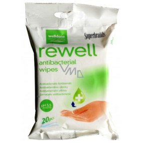 Well Done Rewell Antibacterial wet wipes 20 pieces