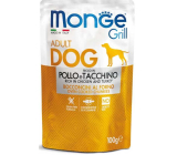 Monge Dog Grill chicken, turkey pouch 100 g
