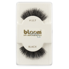 Bloom Natural sticky lashes from natural hair curled black No. 117 1 pair