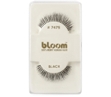 Bloom Natural adhesive eyelashes made from natural hair, curved black no. 747S 1 pair