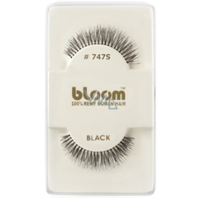 Bloom Natural sticky lashes from natural hair curled black No. 747S 1 pair