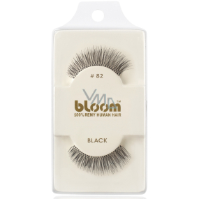 Bloom Natural sticky lashes from natural hair curled black No. 82 1 pair
